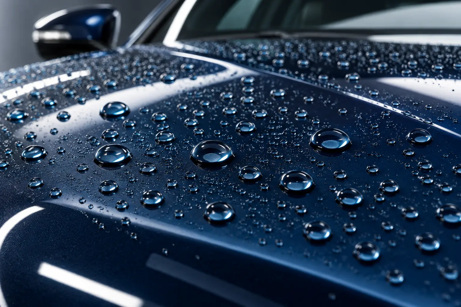 THE FINISH — illustrative automotive detailing photograph